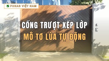 Cổng Trượt Xếp Lớp Mô Tơ Cổng Lùa Tự Động Tại Đà Nẵng | ✅ Funas - Đà Nẵng