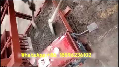 QMR4-45 diesel movable concrete block making machine egg laying