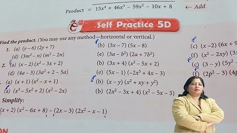 Ex-5D Q.2(e,f) ch-5 Algebraic Expressions class 8 SChand composite maths|By komal Gupta 