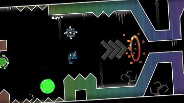 (Easy Demon) "X" 100% by TriAxis [3 Coins] | Geometry Dash