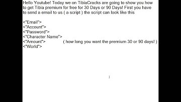 TibiaScripter 2012 WORKING FREE Tibia PREMIUM!  NO DOWNLOAD
