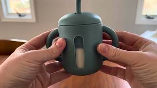 Demo and review of the SAMiGO Silicone Baby Straw Cup/Sippy Cup for Training