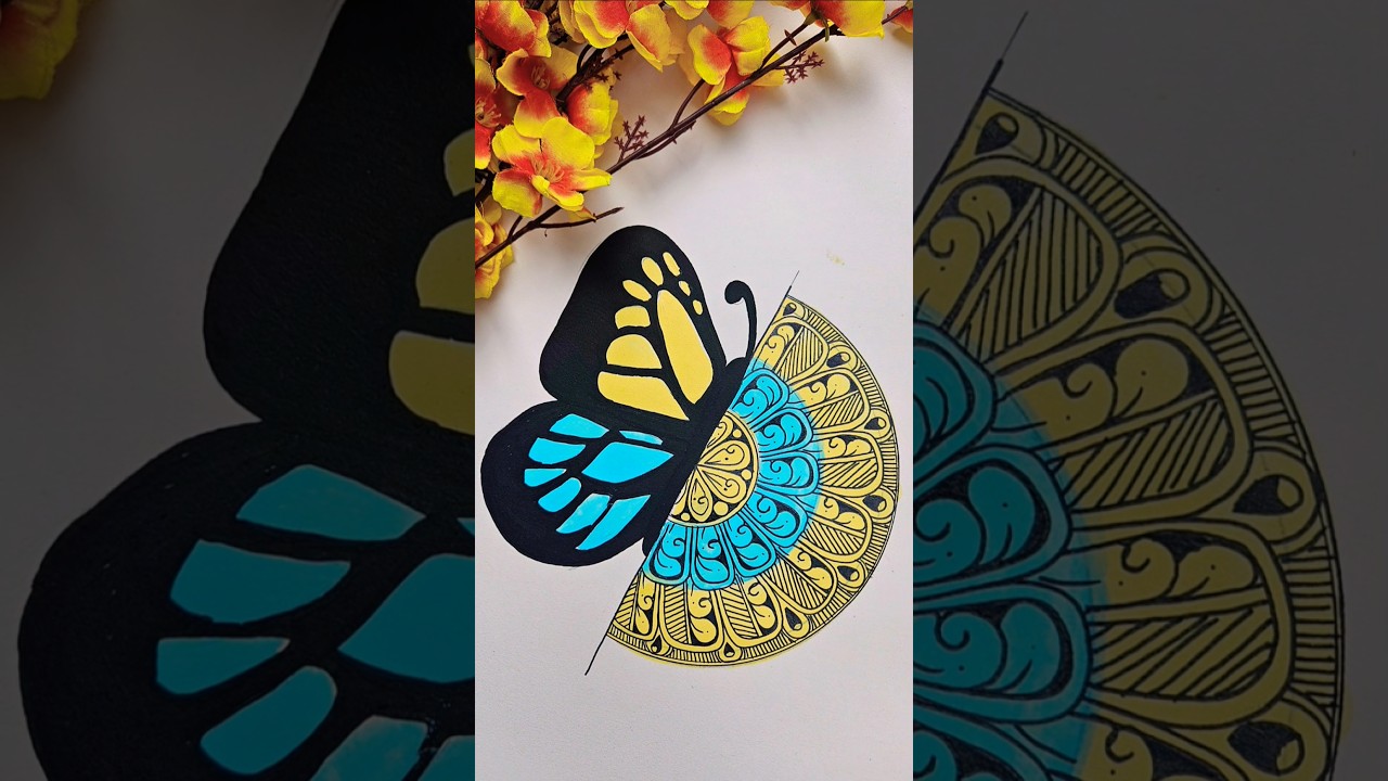 Butterfly Mandala Art 