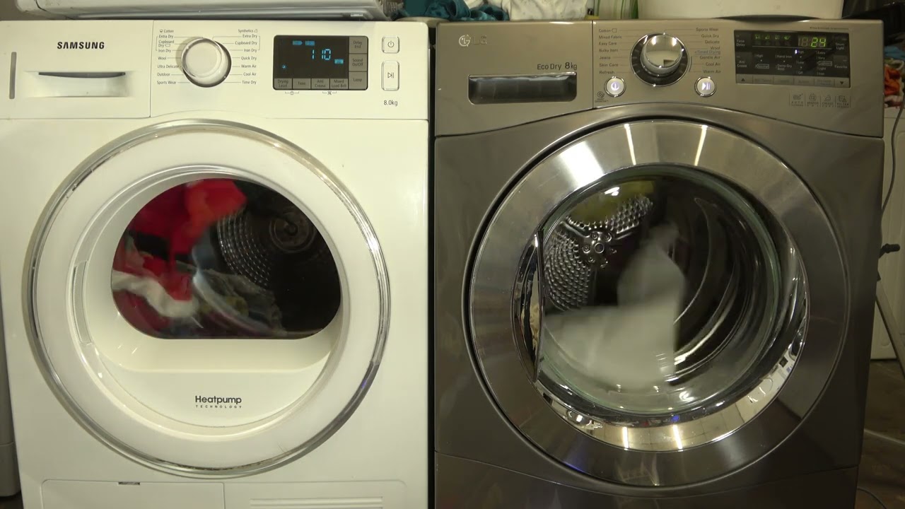 Drying Race - Samsung Heat Pump vs. LG EcoDry / Wool dry