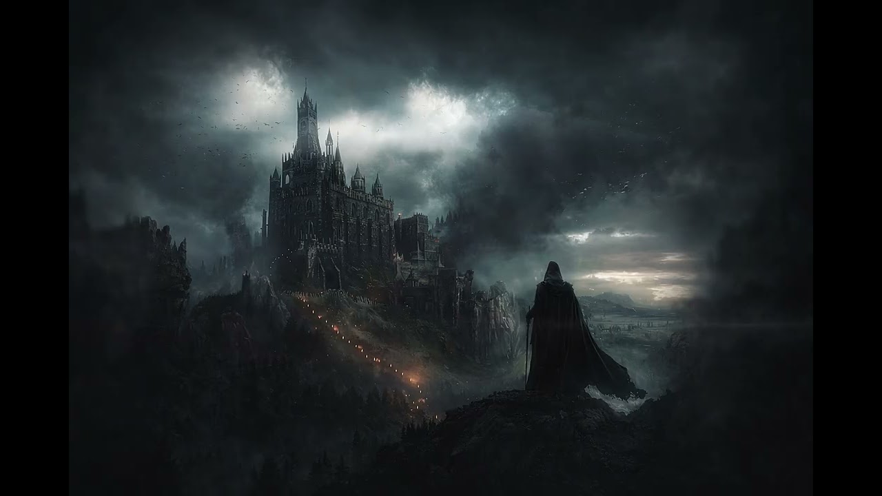 Gothic Castle in the Storm
