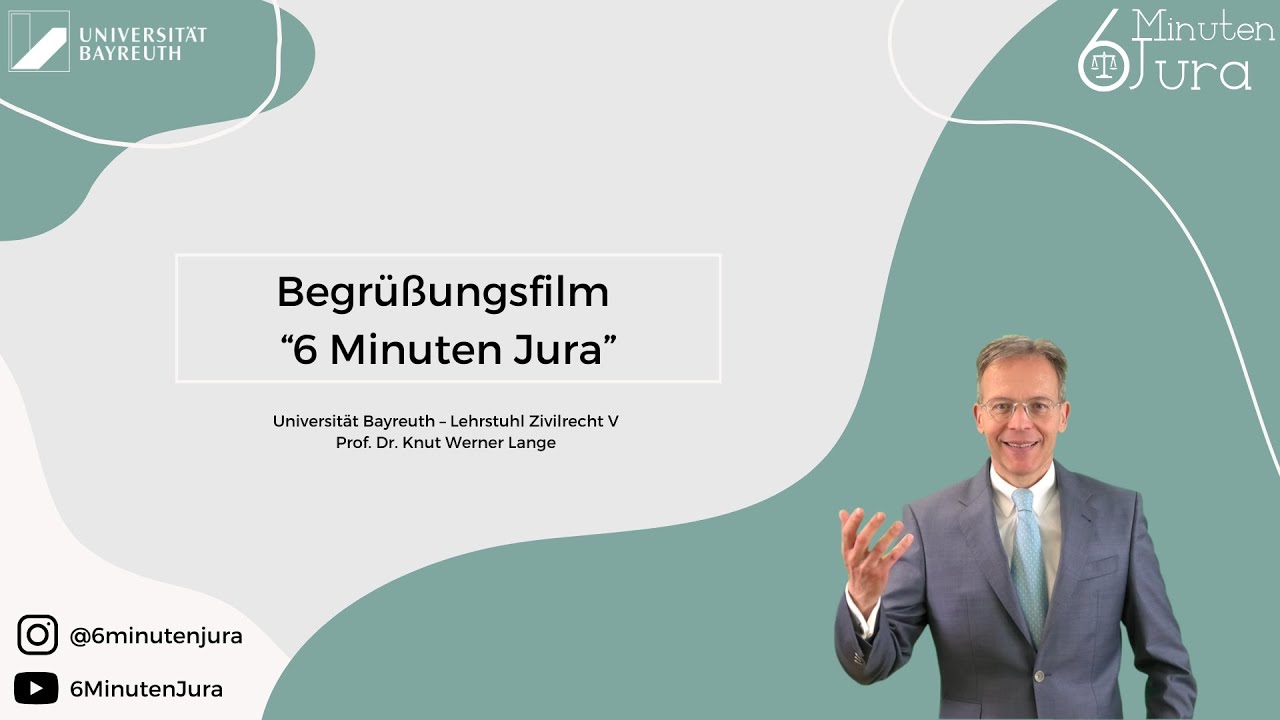 Begrüßungsfilm - 6 Minuten Jura