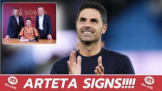 Mikel Arteta SIGNS new Arsenal contract - Live reaction