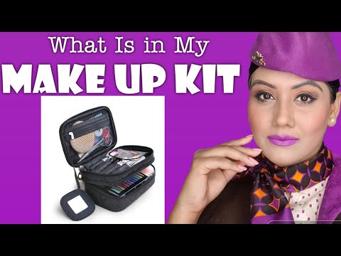 What's in My Cabin Crew Make Up Kit | Mamta Sachdeva ex.Cabin