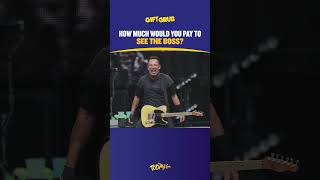 How much would you pay to see The Boss? 💰#BruceSpringsteen