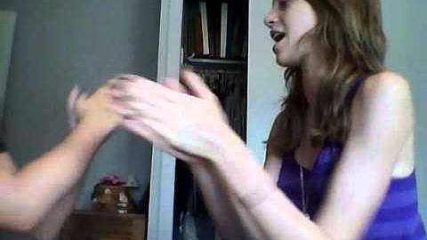 apples on a stick hand game!