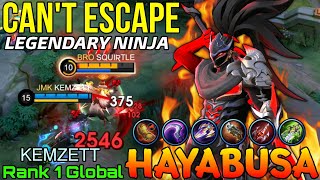 Legendary Ninja! Hayabusa Perfect Gameplay - Top 1 Global Hayabusa by KEMZZZ - Mobile Legends