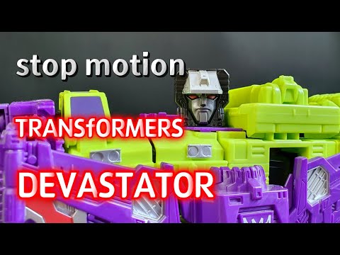 Super robot  change DEVASTATOR 스톱모션 트랜스포머 데바스테이터 변신 합체 로봇 stopmotion