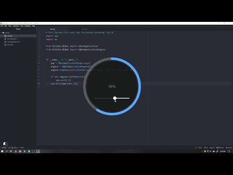 Study - Circular ProgressBar - Python, Qt Quick And QML