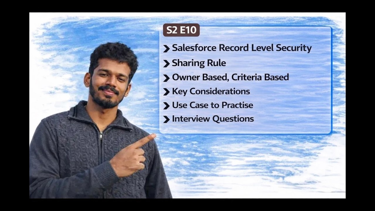 Salesforce Record Level Security | Sharing Rules - S2 E10 - YouTube