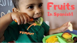 Fruits in Spanish and English for kids (TASTE TEST)