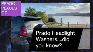 Headlight Washers on a 2021 Toyota Landcruiser (Prado). Manual Hidden Button. Did You Know?