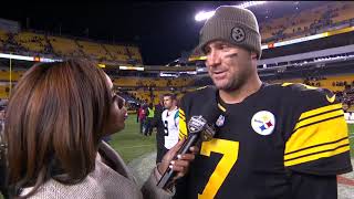 Ben Roethlisberger Talks To Kristina Pink Following Win Over Carolina Panthers Nov 8, 2018