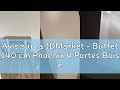 Avis sur la IDMarket - Buffet 140 cm Phoenix 4 Portes Bois et Blanc