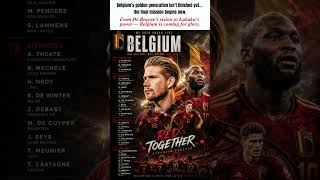 Belgium’s golden generation isn’t finished yet… the final mission begins now.#football #worldcup