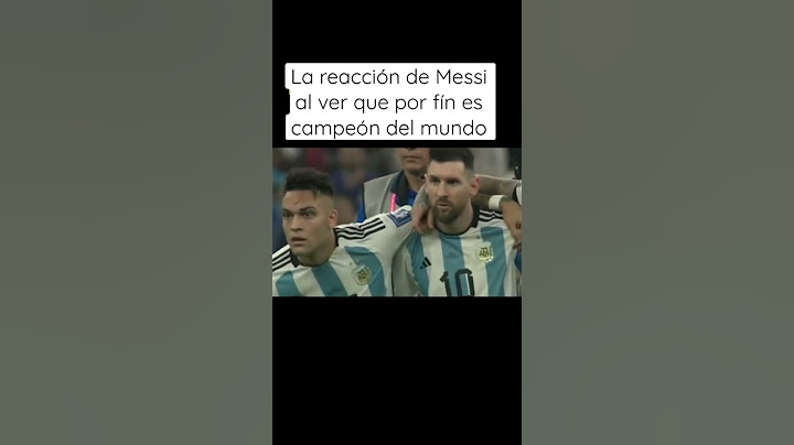La reacción de Messi al ganar el campeonato del mundo #shorts #mundial #messi #argentina