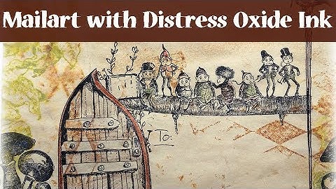 Mail Art Envelope with Distress Oxides