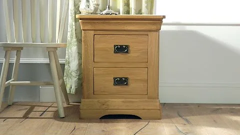 Farmhouse Country Oak Bedside Table