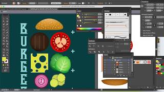 BURGER RECIPE POSTER | Adobe Illustrator Tutorial for Beginners | Vector Burger