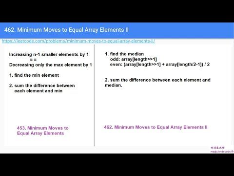 462. Minimum Moves to Equal Array Elements II 纯数学问题 0306