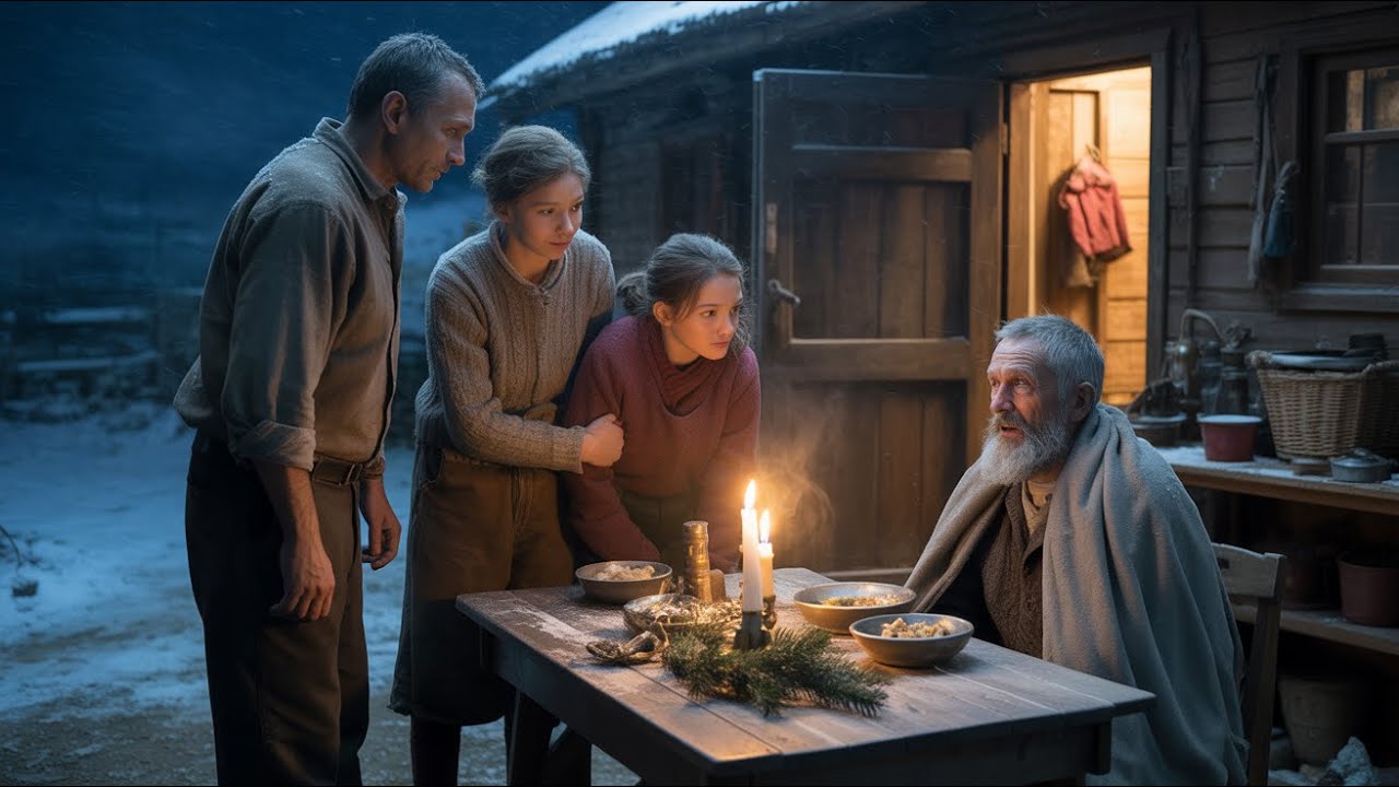 Na Božić seljačka obitelj primila je starca bez doma… ne znajući koga imaju za stolom