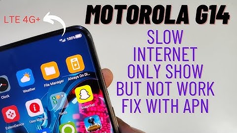 Moto G14 Slow Internet Problem Fix | Poor Internet Solution Motorola G14