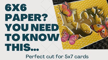 Got 6x6 paper pads? The most valuable 5x7 paper cutting trick you ever learn!!   It’s shocking!😳😳