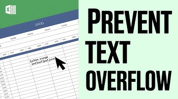 How to prevent text from spilling over to next cell in Excel