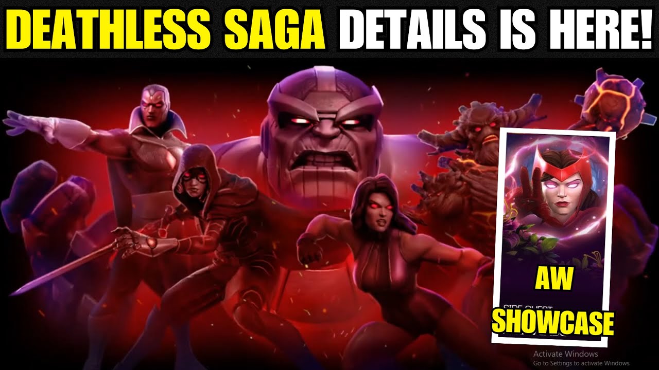 DEATHLESS SAGA DETAILS IS HERE! | NEW AW SHOWCASE | MARVEL CONTEST OF ...