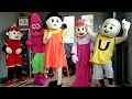 SQUID GAME DANCE, MY FRIEND UNBOXING & WEARING COSPLAY BOBOIBOY, UPIN, SQUID, PATRICK & MASHA - LILY