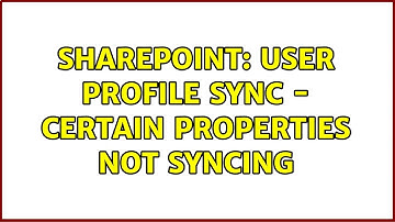 Sharepoint: User Profile Sync - Certain Properties not syncing