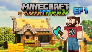 Upgrade And DEFEND The Village! | Minecraft Classic Lets Play Episode 1