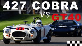 ONBOARD: 427 Cobra overtaking GT40s | Goodwood Members Meeting