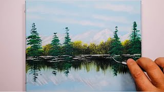 KING ART   REFLECTIONS LAKE  N 840  PAINTING TUTORIAL