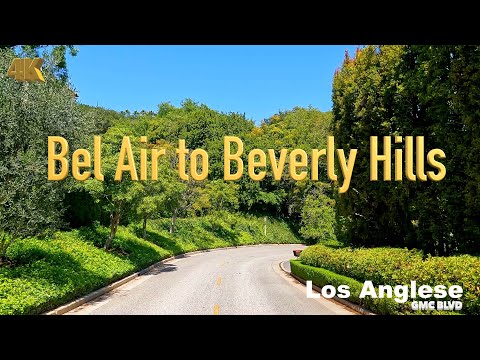 [4K] Los Angeles 🇺🇸, Bel Air to Beverly Hills California USA in Apr 2022 - Drive