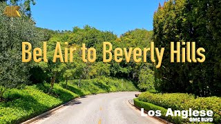 [4K] Los Angeles 🇺🇸, Bel Air to Beverly Hills California USA in Apr 2022 - Drive