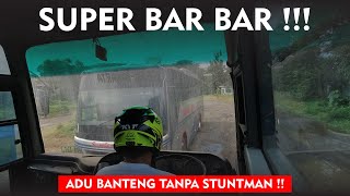 ADU BANTENG BUS VS BUS SAMPAI TERGENCET !! ADA TERIAKAN SEMUA PANIK !! | TES TABRAK YANG MENDEBARKAN