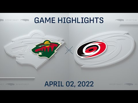 NHL Highlights | Wild vs. Hurricanes - Apr. 2, 2022