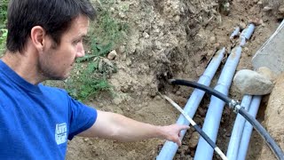 How to Cut and Fix a Buried Power and Water Line