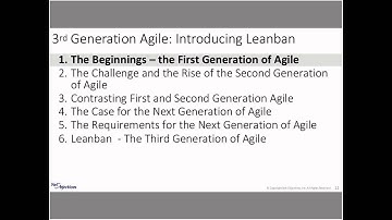 Lean-Agile Development: The 3rd Generation of Agile