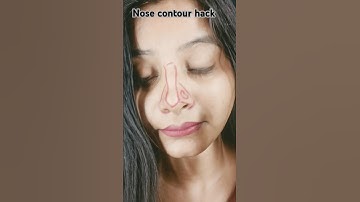 Nose contour hack tried #contour #makeup #nosecontourhack #hacks #makeuphacks #makeuptutorial