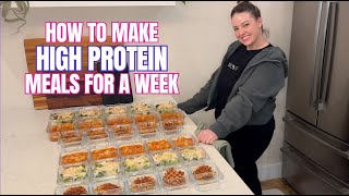 Easy, Healthy Meal Prep! My Meal Prep Process and How To Make A Week of High Protein Meals!
