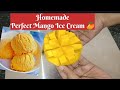 Homemade Perfect Mango Ice Cream | ಮನೆಯಲ್ಲಿರುವ ಪದಾರ್ಥಗಳನ್ನು ಬಳಸಿ ಪರ್ಫೆಕ್ಟ್ Mango ಐಸ್ ಕ್ರೀಮ್ ತಯಾರಿಸಿ