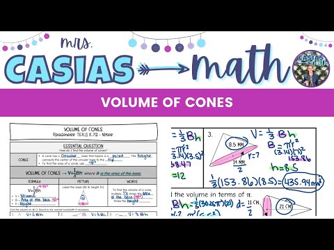 Volume of Cones