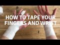 How To Use Finger Tape - How to Goalkeeper tape your Wrists and fingers