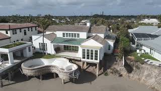 Jupiter Inlet Colony beach erosion and home damage.